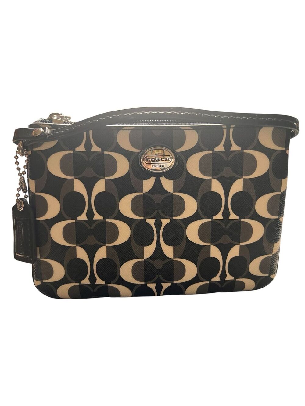 WR27. Coach Black Peyton Dream C Small Wristlet